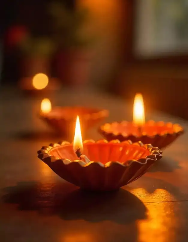 Diwali diya decoration with warm lighting for festive celebration | Elegant Diya Decoration Ideas for Diwali Festival 2024 | Diwali Decorations | Decorations Guru