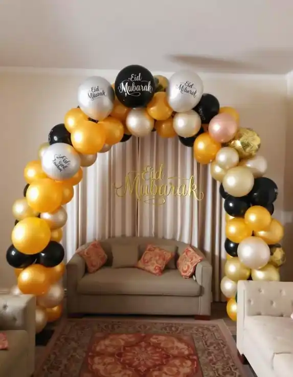 Eid Mubarak balloon arch decoration for Eid celebration at home | Eid Mubarak Balloon Arch Decor | DIY Home Decor | Decorations Guru